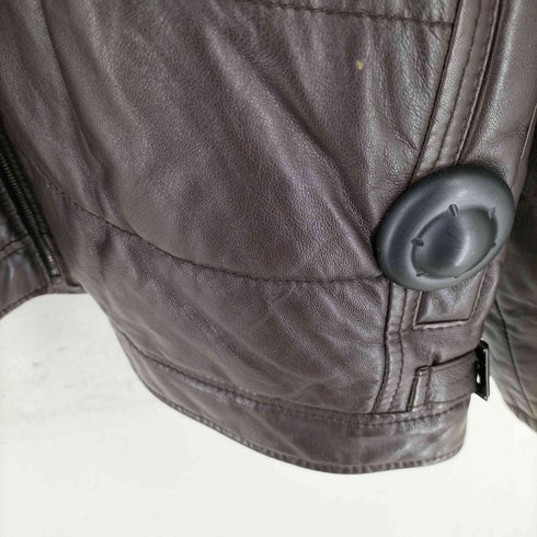 ブルーノマリ BRUNO MAGLI イタリア製 フード収納 レザージャケット メンズ 40