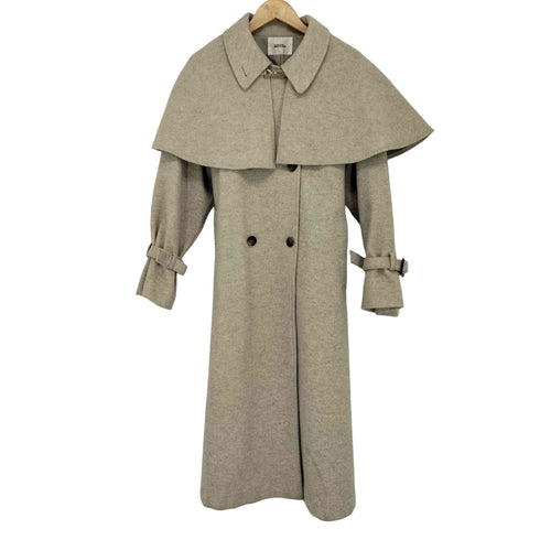 ナイスクラップ NICE CLAUP ケープ付きロングステンカラーコート レディース FREE