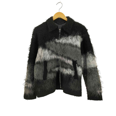 ノーアイディー NO ID. シャギージャカードニットBLZ メンズ ONE SIZE