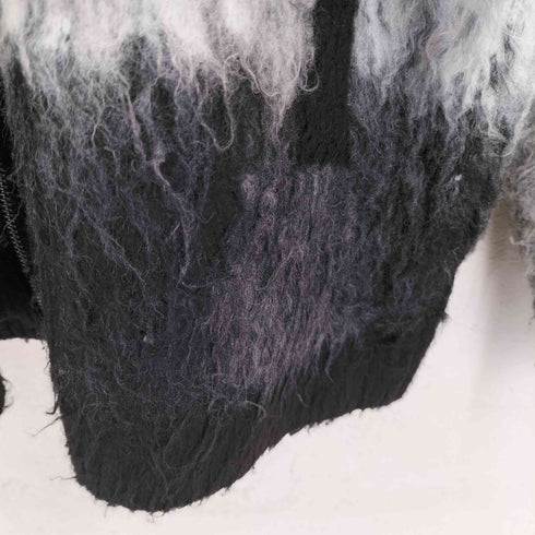 ノーアイディー NO ID. シャギージャカードニットBLZ メンズ ONE SIZE