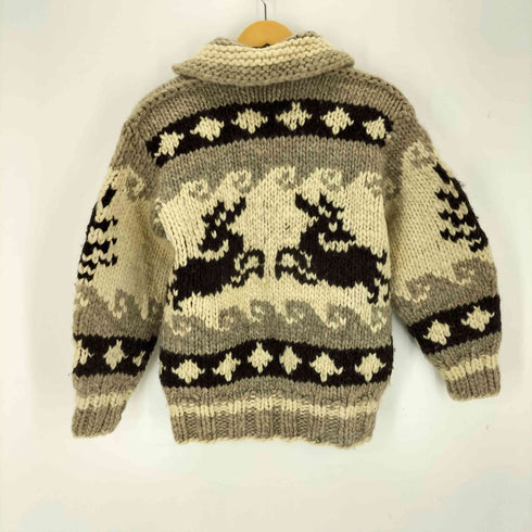 COWICHAN INDIAN ジップアップ カウチンニットセーター メンズ