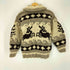 COWICHAN INDIAN ジップアップ カウチンニットセーター メンズ