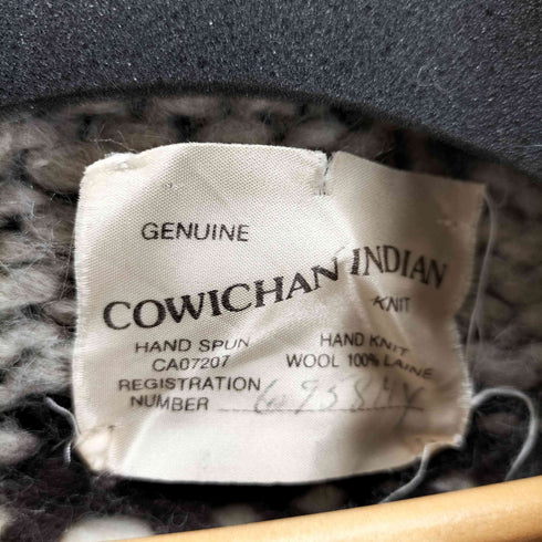 COWICHAN INDIAN ジップアップ カウチンニットセーター メンズ
