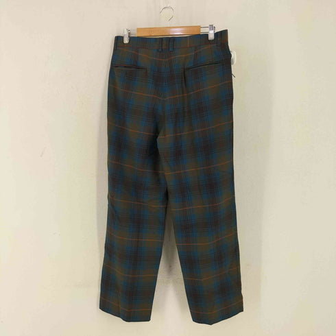 ALBA UOMO タータンチェックスラックスパンツ メンズ LL