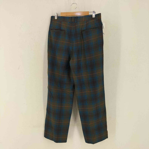 ALBA UOMO タータンチェックスラックスパンツ メンズ LL