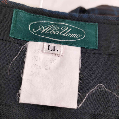 ALBA UOMO タータンチェックスラックスパンツ メンズ LL