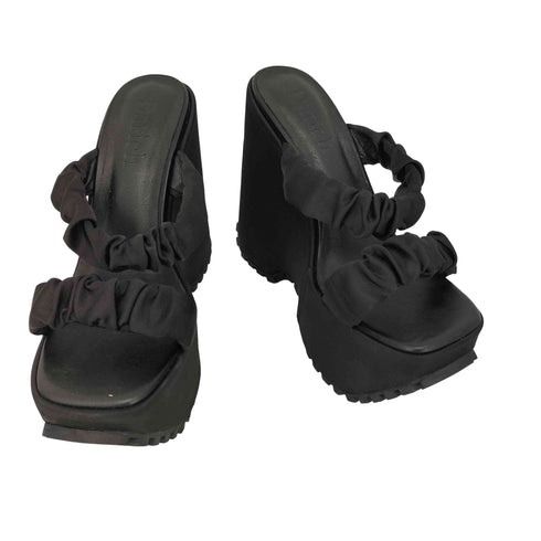 ダーリッチ Darich サテンプラットフォームサンダル レディース JPN:M