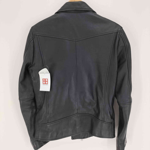 フリークスストア FREAKS STORE 羊革 ラムレザー ダブルジップ IDEALジップ ダブルブレスト ライダース ジャケット メンズ 38