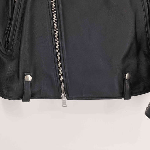 フリークスストア FREAKS STORE 羊革 ラムレザー ダブルジップ IDEALジップ ダブルブレスト ライダース ジャケット メンズ 38