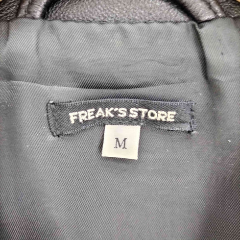 フリークスストア FREAKS STORE 羊革 ラムレザー ダブルジップ IDEALジップ ダブルブレスト ライダース ジャケット メンズ 38