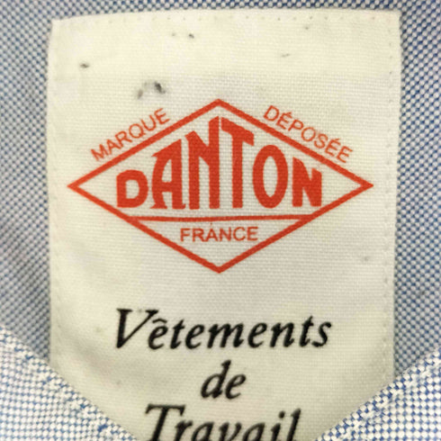 ダントン DANTON バンドカラー L/S オックスフォードシャツ メンズ 42