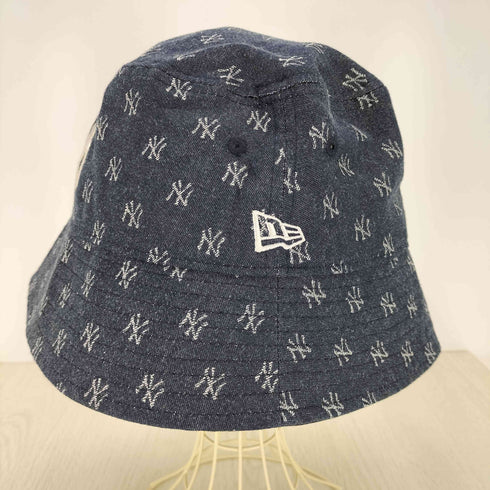 ニューエラ NEW ERA チームロゴ刺繍 モノグラム総柄バケットハット メンズ