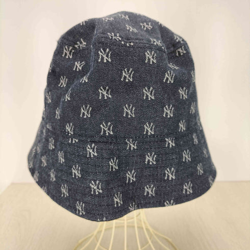 ニューエラ NEW ERA チームロゴ刺繍 モノグラム総柄バケットハット メンズ