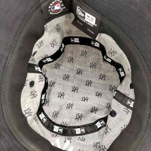 ニューエラ NEW ERA チームロゴ刺繍 モノグラム総柄バケットハット メンズ