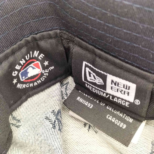 ニューエラ NEW ERA チームロゴ刺繍 モノグラム総柄バケットハット メンズ