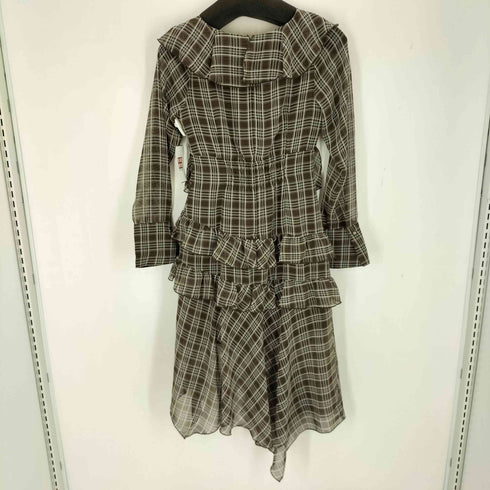 マーキュリーデュオ MERCURYDUO ラッフルイレヘムロングワンピース レディース JPN:S