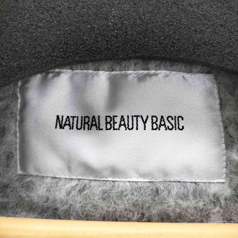 ナチュラルビューティーベーシック NATURAL BEAUTY BASIC スタンドネックシャギーミディコート レディース JPN:M