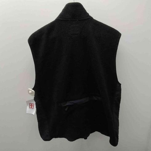 ギャップ Gap 90-00S OLD 紺タグ バックポケット ナイロン スイッチング ボア フリース ベスト メンズ import:L