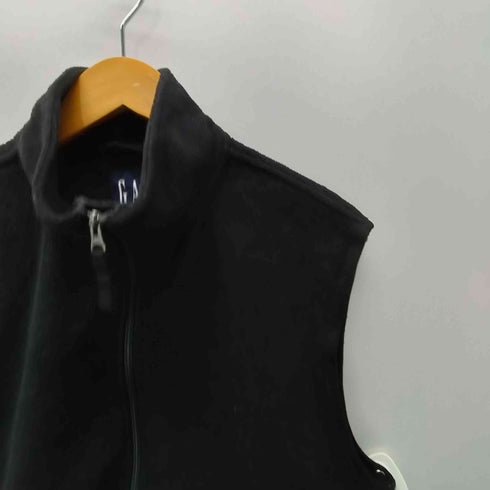 ギャップ Gap 90-00S OLD 紺タグ バックポケット ナイロン スイッチング ボア フリース ベスト メンズ import:L
