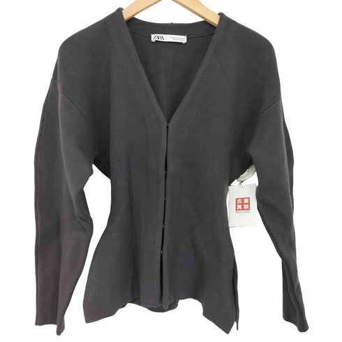 ザラ ZARA フォルム ニットカーディガン レディース import:XS