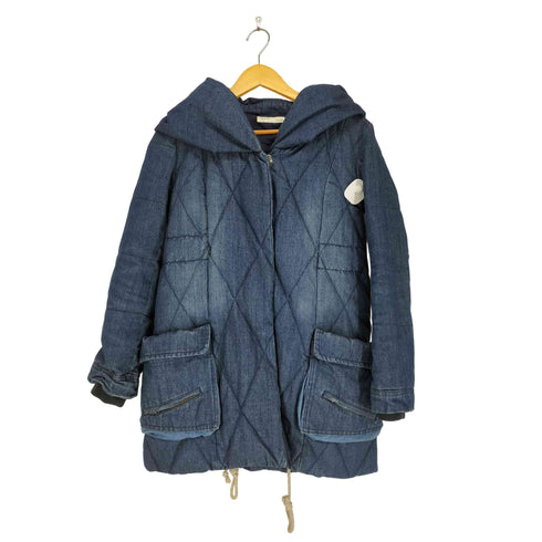 アヴィレックス AVIREX ショールカラーデニムダウンコート レディース M