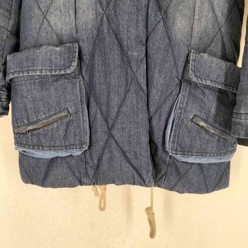 アヴィレックス AVIREX ショールカラーデニムダウンコート レディース M