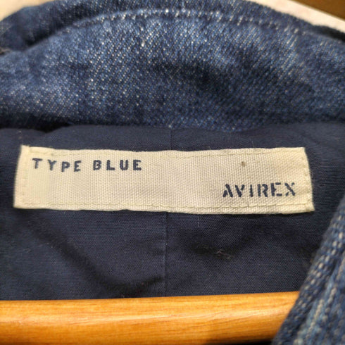 アヴィレックス AVIREX ショールカラーデニムダウンコート レディース M