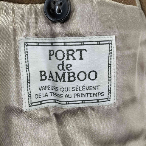 PORT de BAMBOO カシミヤ混カーコート メンズ S