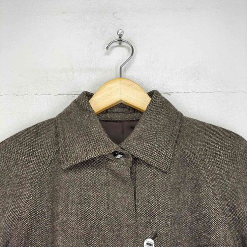 バーバリーロンドン BURBERRY LONDON カラーネップ加工比翼ウールジャケット レディース 40