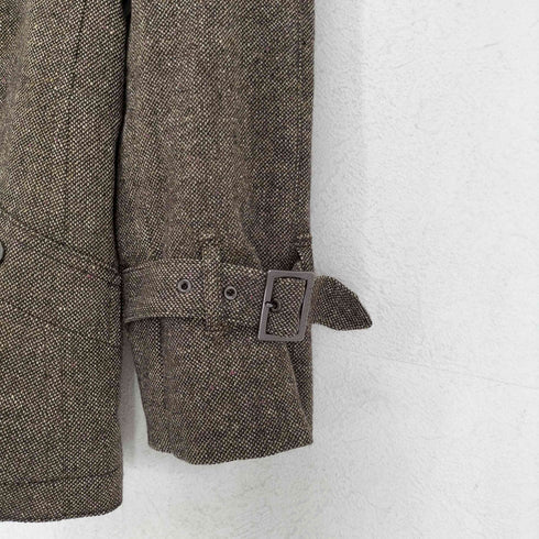 バーバリーロンドン BURBERRY LONDON カラーネップ加工比翼ウールジャケット レディース 40