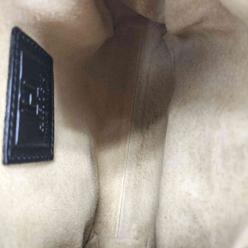 ヒロフ HIROFU ロゴ型押し レザー ショルダーバッグ レディース