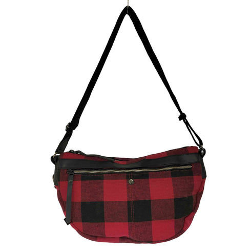 ウールリッチ WOOLRICH バッファローチェック キャンバス ショルダーバッグ メンズ