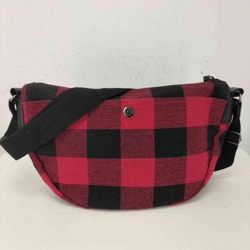 ウールリッチ WOOLRICH バッファローチェック キャンバス ショルダーバッグ メンズ