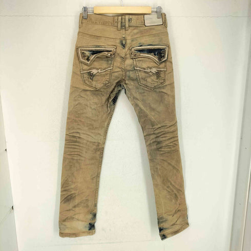 Pasta Denim ダメージ加工 ブリーチウォッシュ スタッズ パンツ Y2K メンズ 30