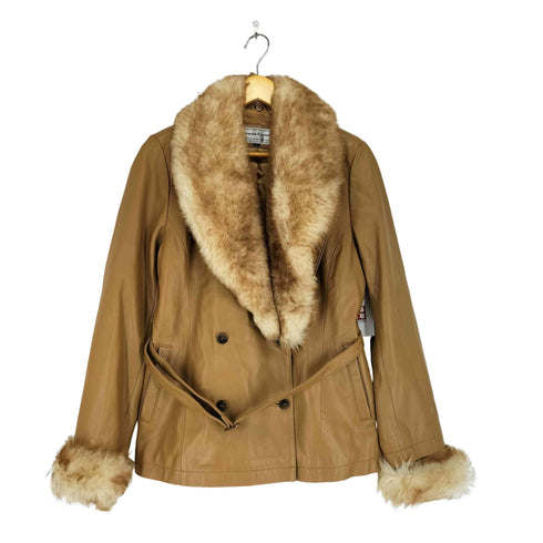 mia coma Lamb ラムレザー ファージャケット レディース JPN:11号