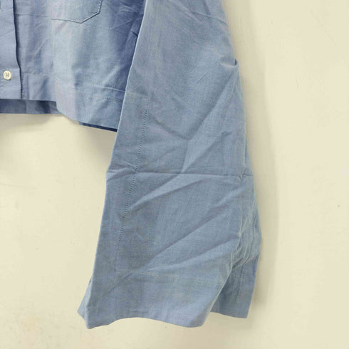 ザラ ZARA クロップドポプリンシャツ レディース import:M