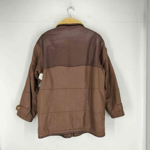 R-1 pour homme ヨーク切替 レザージャケット メンズ