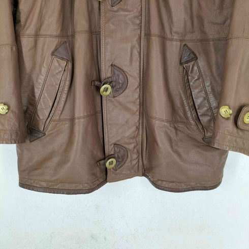 R-1 pour homme ヨーク切替 レザージャケット メンズ