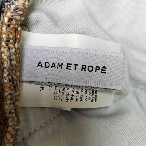 アダムエロペ Adam et Rope フリンジアジャストデニムパンツ レディース 36