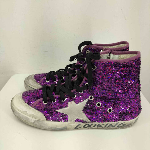 ゴールデングース GOLDEN GOOSE グリッター ラメ ハイカット スニーカー ヴィンテージ加工 メンズ S40