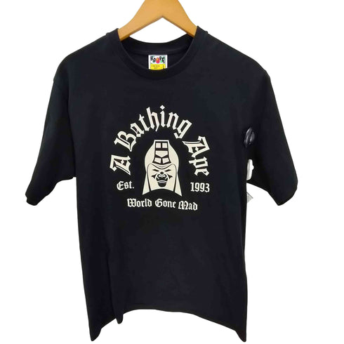 アベイシングエイプ A BATHING APE 25SS MAD GENERAL COLLEGE TEE マッド ジェネラル カレッジ S/S Tシャツ メンズ import:L