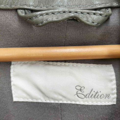 エディション Edition ラムレザー フーデッド レザージャケット archive メンズ JPN:1