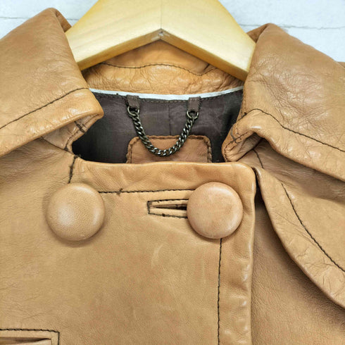 バナナリパブリック BANANA REPUBLIC 00S ラムレザージャケット レディース JPN:XS