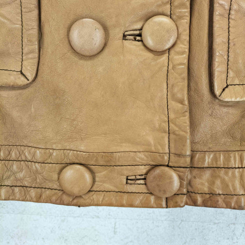 バナナリパブリック BANANA REPUBLIC 00S ラムレザージャケット レディース JPN:XS