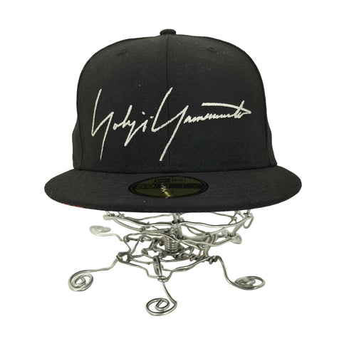 ヨウジヤマモト Yohji Yamamoto 59FIFTY ロゴ刺繍 スカルローズ 6パネル ベースボールキャップ メンズ 7 1/2