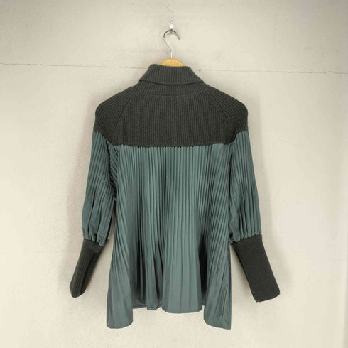 k three ニット切替プリーツブラウス レディース M-L
