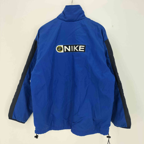 ナイキ NIKE 90s 白タグ スウッシュ刺繍 背面オーバルロゴワッペン 配色切替 ウォームアップジャケット 裾ドローコード メンズ import:S