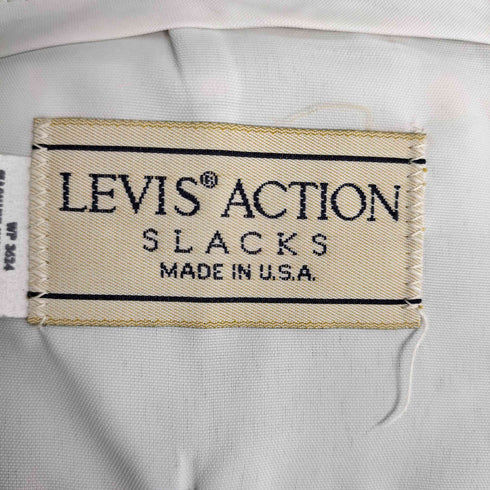 リーバイス Levis levis action slacks USA製 80s ロケットtalon スラックスパンツ メンズ
