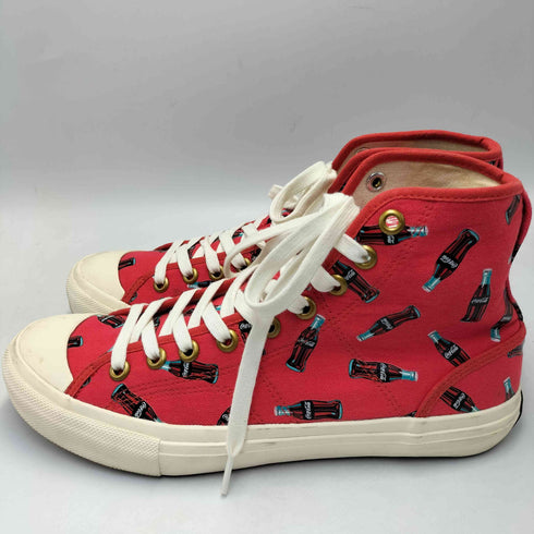 コカコーラ Coca-Cola UBIQ コラボ NATHELIE H 総柄 ハイカット スニーカー メンズ JPN:28