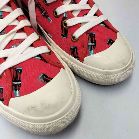 コカコーラ Coca-Cola UBIQ コラボ NATHELIE H 総柄 ハイカット スニーカー メンズ JPN:28